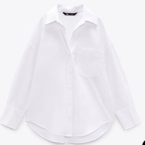 Zara Collared Poplin Shirt